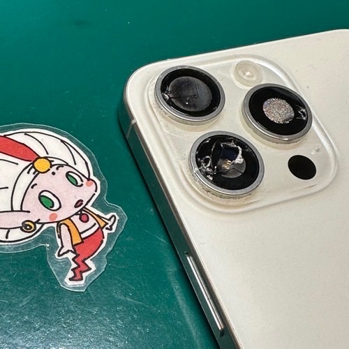 落下・水没によるカメラ破損のiPhone15ProMax