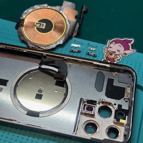 Qiコイルの移植作業